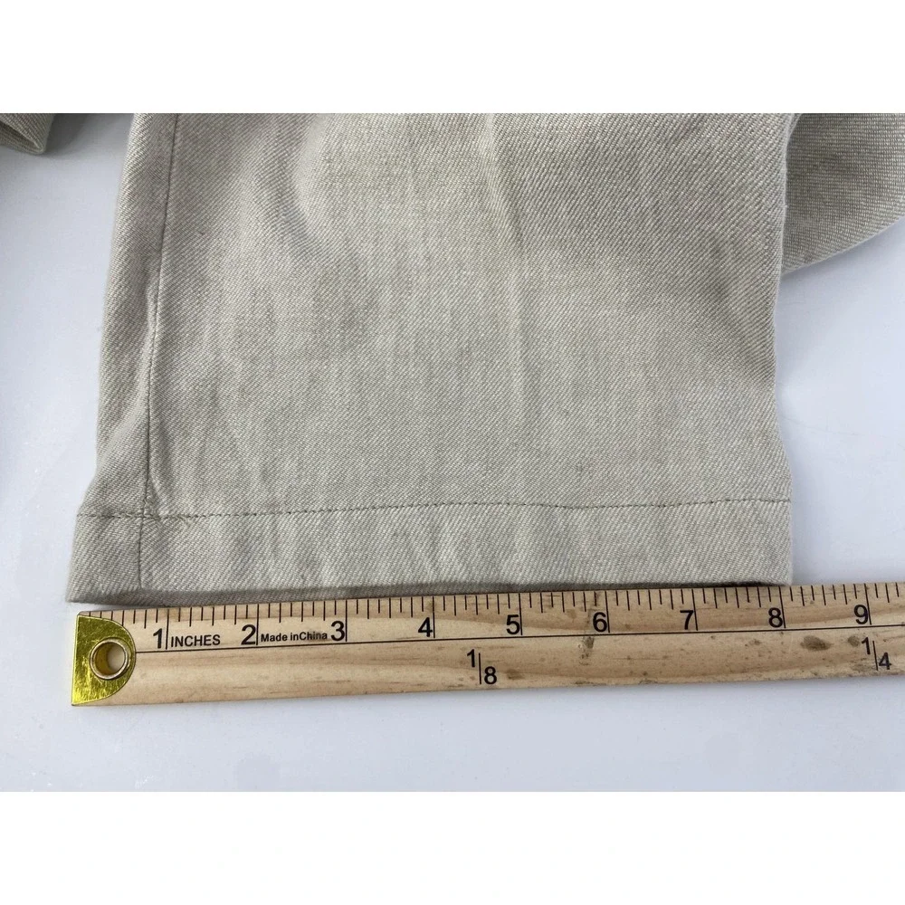 Tommy Bahama Pants Mens 42x32 Beige Relax Linen Casual‎ Beach Straight Chino